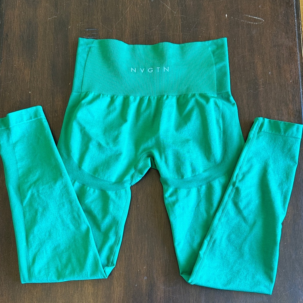 NVGTN Women’s High-Waist Teal Green Leggings